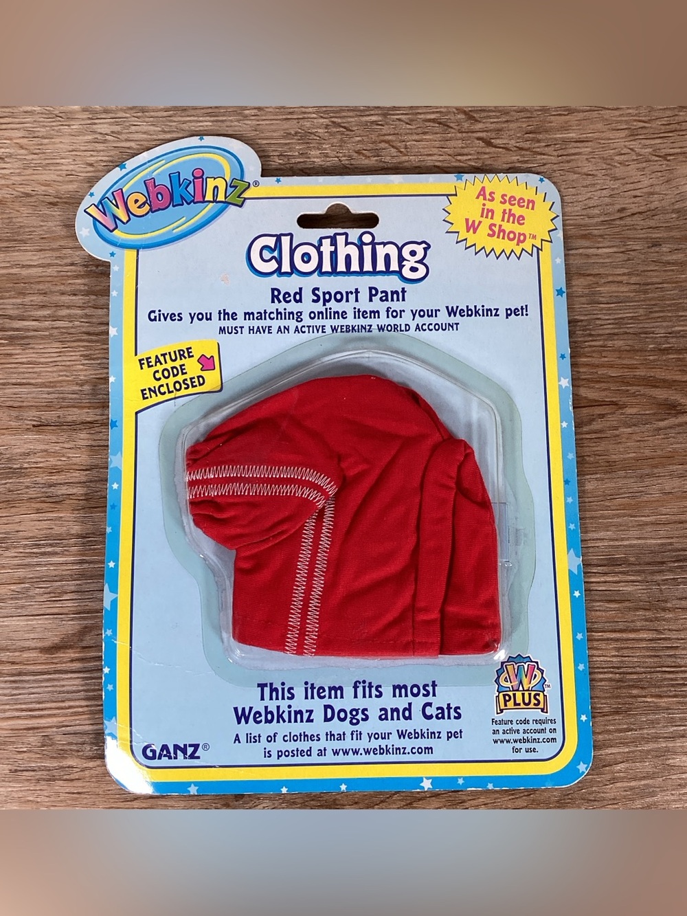 Webkinz Red Sports Pants Doll Clothes with Code